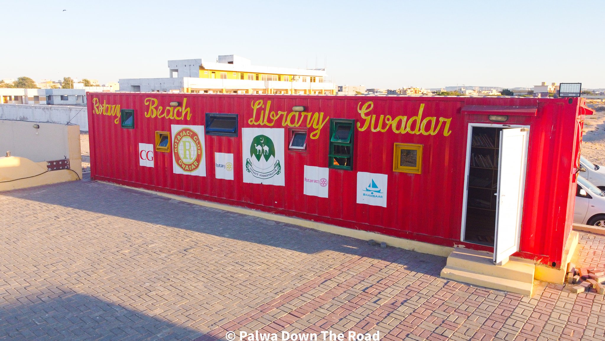 gwadar container beach library