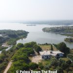 dharabi lake chakwal drone view, palwa down the road